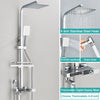 Thermostatic Shower Faucet Set 4 Way Rainfall Bathroom Shower System