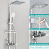 Thermostatic Shower Faucet Set 4 Way Rainfall Bathroom Shower System