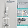 Thermostatic Shower Faucet Set 4 Way Rainfall Bathroom Shower System