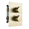 Thermostatic Shower Mixer Faucet Brass Concealed Valve Easy-Mount Box