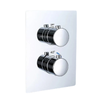 Thermostatic Shower Mixer Faucet Brass Concealed Valve Easy-Mount Box
