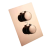 Thermostatic Shower Mixer Faucet Brass Concealed Valve Easy-Mount Box