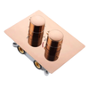 Thermostatic Shower Mixer Faucet Brass Concealed Valve Easy-Mount Box