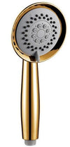 Three Function Gold Plated Solid Copper Luxury Bathroom Hand Shower