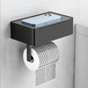 Toilet Roll Holder with Wipes Dispenser Multi-function Storage Rack