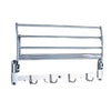 Towel Clothes Organizer Folding Storage Shelf With 4 Hooks