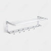 Towel Rack Folding Holder With Hook Shower Bathroom Towel Racks