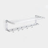 Towel Rack Folding Holder With Hook Shower Bathroom Towel Racks