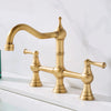 Brass Kitchen Faucet with Hand Shower Hot Cold Pot Filler Sink Tap