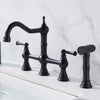 Brass Kitchen Faucet with Hand Shower Hot Cold Pot Filler Sink Tap