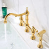 Brass Kitchen Faucet with Hand Shower Hot Cold Pot Filler Sink Tap