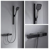 Hot Cold Bath Mixer with Hand Shower Head Brass Shower Faucet Set