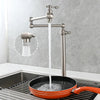 Foldable Pot Filler Faucet Rotating Cold Water Kitchen Sink Brass Tap