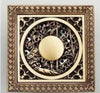 Antique Brass Square Shower Drain Art Carved Bathroom Floor Drain Grate