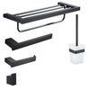 Stainless Steel Bathroom Towel Rack Bathroom Accessories in Matte Black