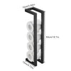 Black Towel Rack Holder Stainless Steel Wall-mounted Storage Rack