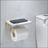 Marble Brass Luxury Brushed Gold Bathroom Shower Accessories Set