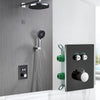 Thermostatic Bathroom Shower Faucet Brass Rainfall Bathtub Mixer Tap