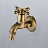 Wall Mounted Faucet Brass Single Cold Sink Tap Vintage Water Tap
