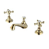 Brass Widespread Basin Faucet 3-Hole Hot Cold Bathroom Sink Mixer Tap