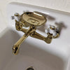 Wall Mounted Brass Basin Faucet with Soap Dish Hot Cold Sink Mixer Tap