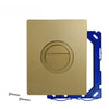 Dual Flush Concealed Button Actuation Plate Bathroom Toilet Flush