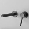 Wall-Mounted Stainless Steel Basin Faucet Single Handle Single Spout