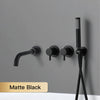 Dual Control Brass Bathroom Shower Faucet Luxury Type Bathtub Tap