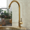 Antique Brass Outdoor Antifreeze Faucet 360° Swivel Cold Water Tap