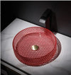 Wash Basin Round Glass Basin On The Table Household Toilet Washbasin