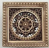 Antique Brass Square Shower Drain Art Carved Bathroom Floor Drain Grate
