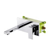 Wall-Mounted Basin Faucet Square Brass Mixer Tap with Embedded Box