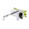 Wall-Mounted Basin Faucet Square Brass Mixer Tap with Embedded Box