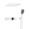 LED Brass Embedded Ceiling Rain Shower System Thermostatic Mixer