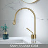 Bathroom Faucet Brushed Gold Faucet Brass and Marble Sink Mixer Tap