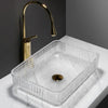 Wash Basin Round Glass Basin On The Table Household Toilet Washbasin