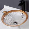 Wash Basin Round Glass Basin On The Table Household Toilet Washbasin