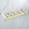 Marble Brass Luxury Brushed Gold Bathroom Shower Accessories Set