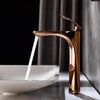 Rose Gold Bathroom Faucet Basin Faucet Sink Mixer Tap Deck Mount Tap