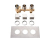 Thermostatic Brass Triple Handle Control Water Outlet Mixer Cartridge