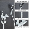 Piano Key Brass LED Digital Hot and Cold Mixer Shower Faucet Tap Set