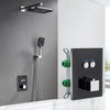 Thermostatic Bathroom Shower Faucet Brass Rainfall Bathtub Mixer Tap