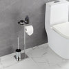 Toilet Brush and Toilet Paper Holder Stainless Steel Bath Storage Rack