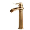Classic Brass Waterfall Bathroom Basin Faucet Hot Cold Mixer Tap