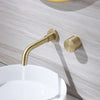 Wall Mounted Single Handle Basin Faucet Hot Cold Water Metal Design