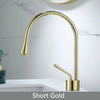 Bathroom Faucet Brushed Gold Faucet Brass and Marble Sink Mixer Tap