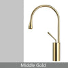 Bathroom Faucet Brushed Gold Faucet Brass and Marble Sink Mixer Tap