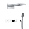 LED Brass Embedded Ceiling Rain Shower System Thermostatic Mixer
