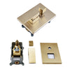 2 Way Concealed Embedded Box Brass Shower Faucet Mixer Valve Water Tap