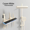 Brass LED Digital Thermostatic Hot and Cold Shower Rainfall Tap Set